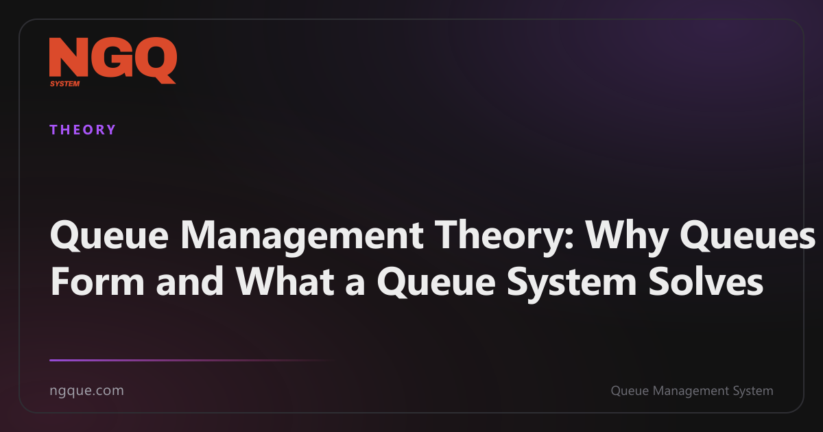 Queue Management Theory: Why Queues Form and What a Queue System Solves